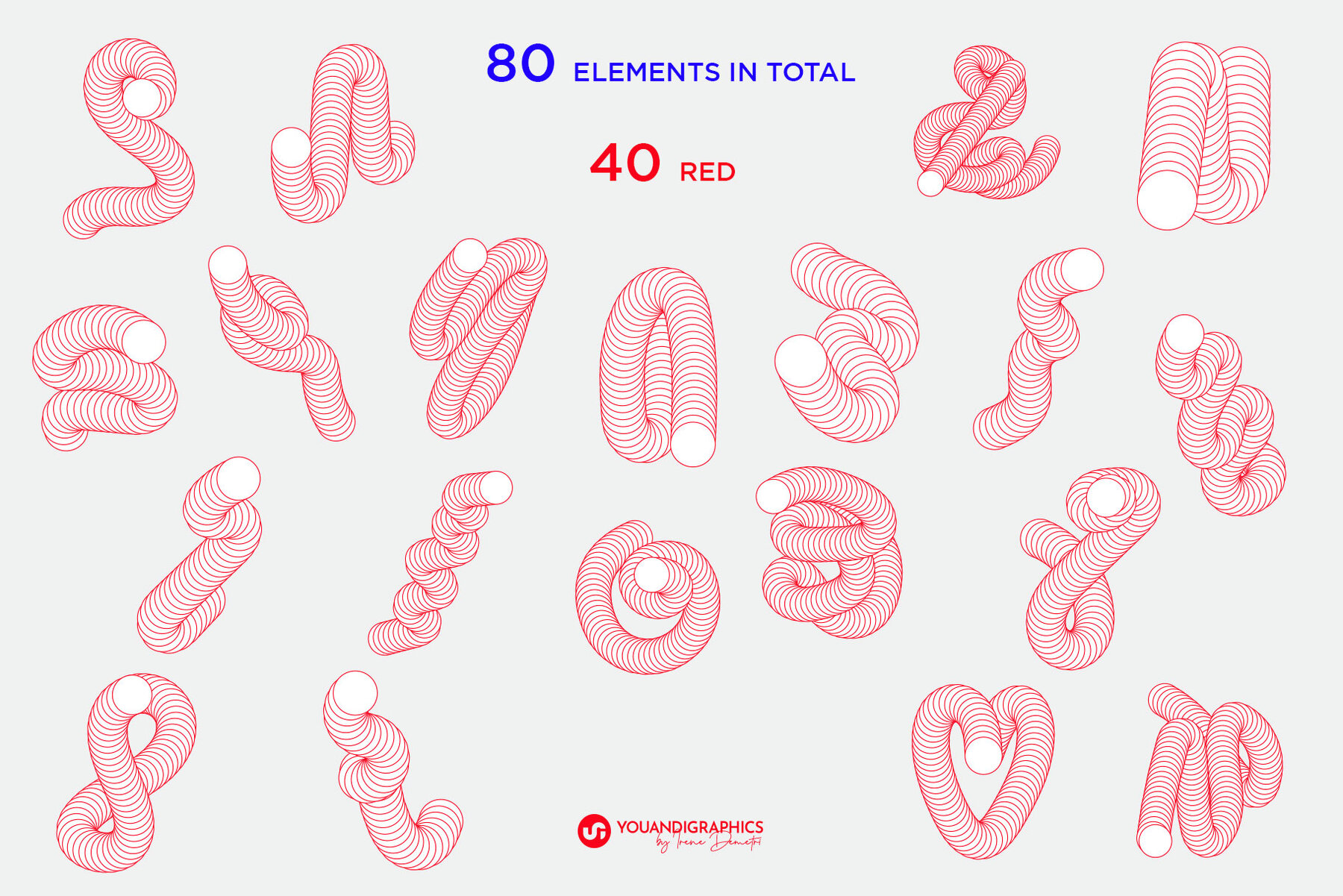 Abstract Shapes Vectors Pack 10