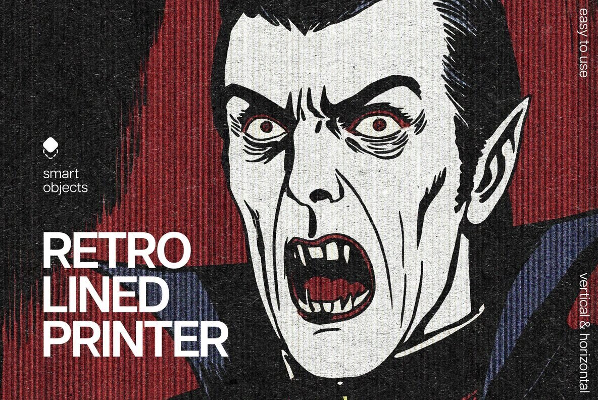 Retro Lined Printer Effect 1