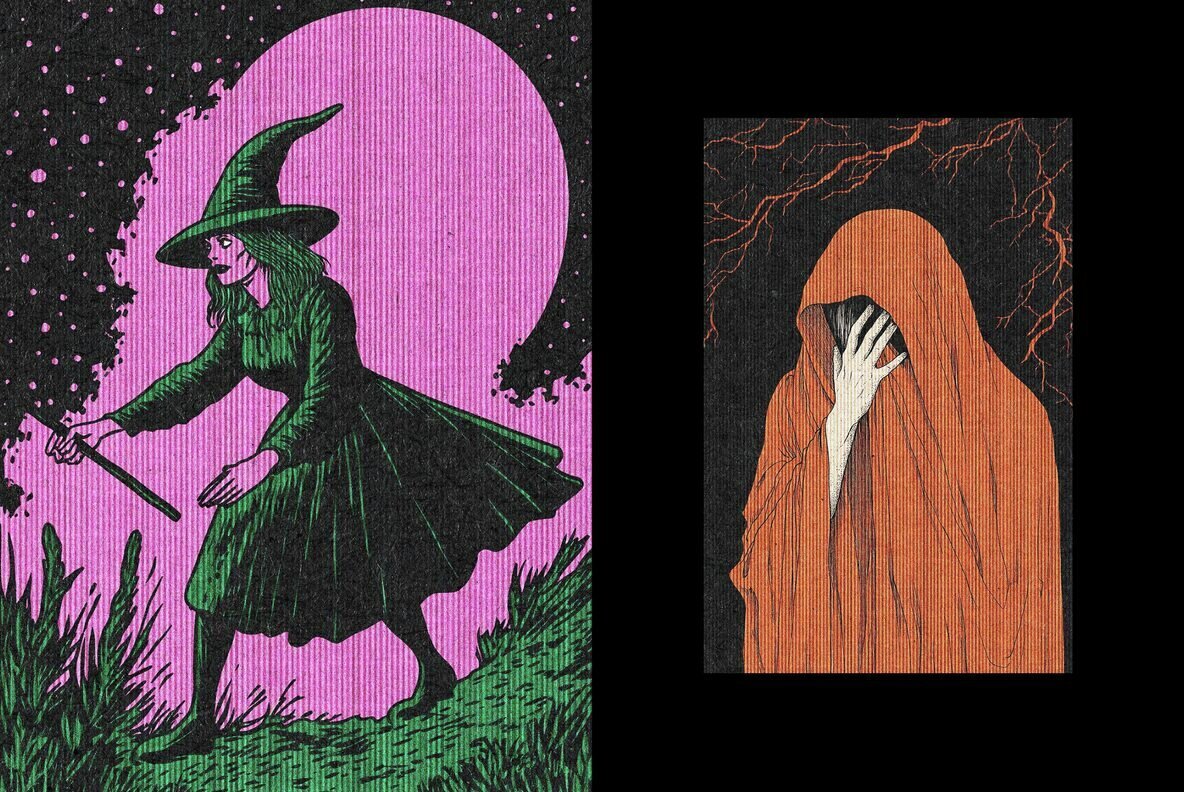 Retro Lined Printer Effect 3