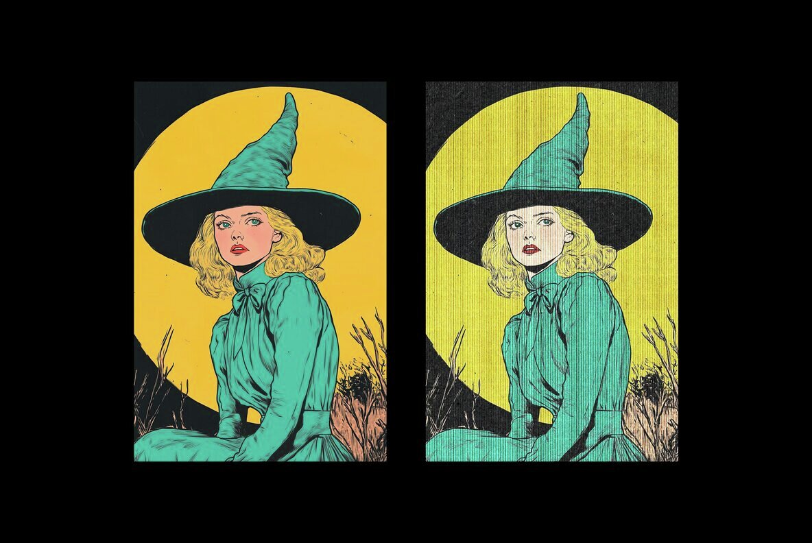 Retro Lined Printer Effect 5