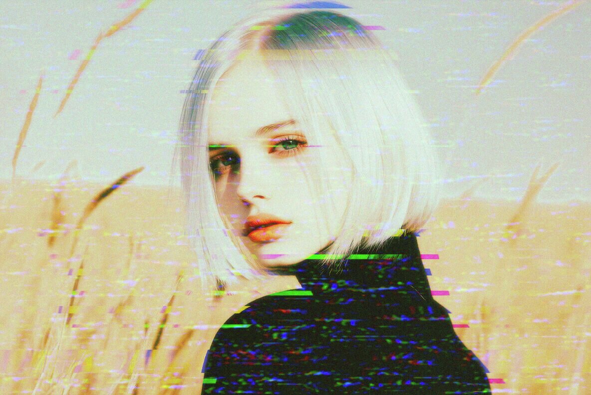 Anaglyph Glitched Photo Effect 6