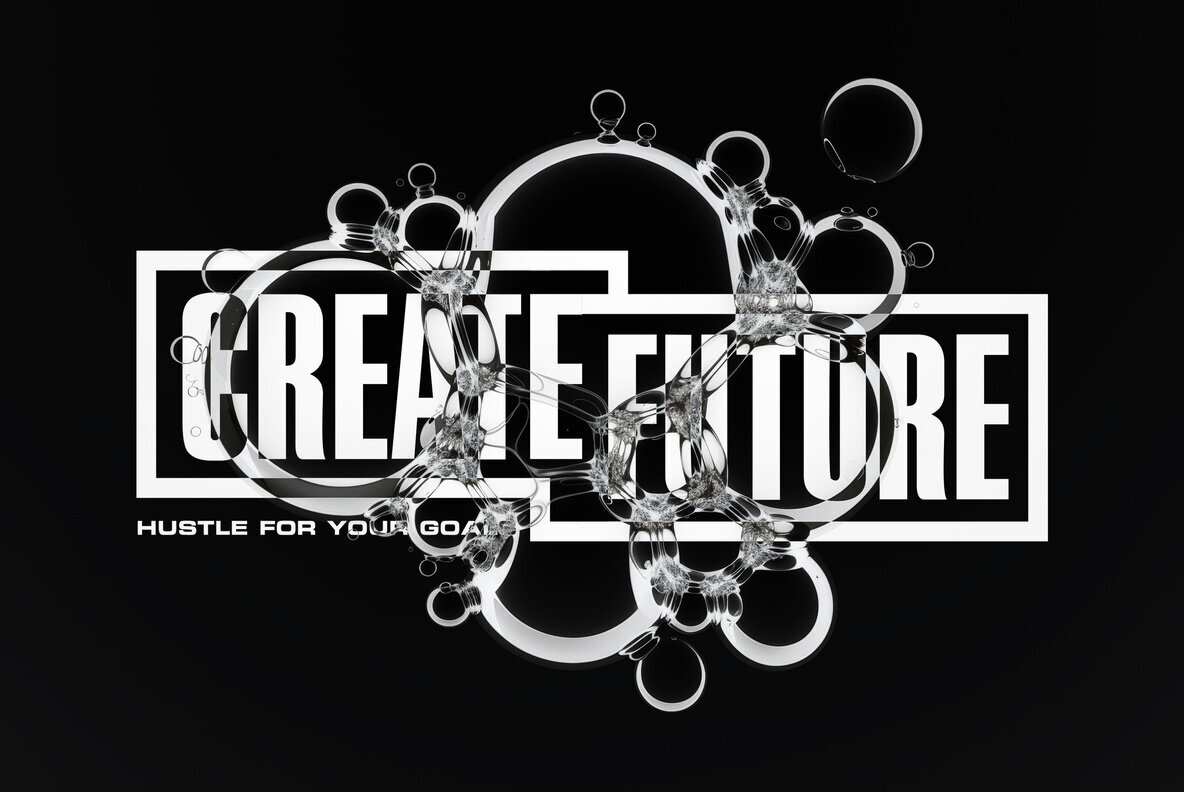 Macro Bubbles Text Effect 2