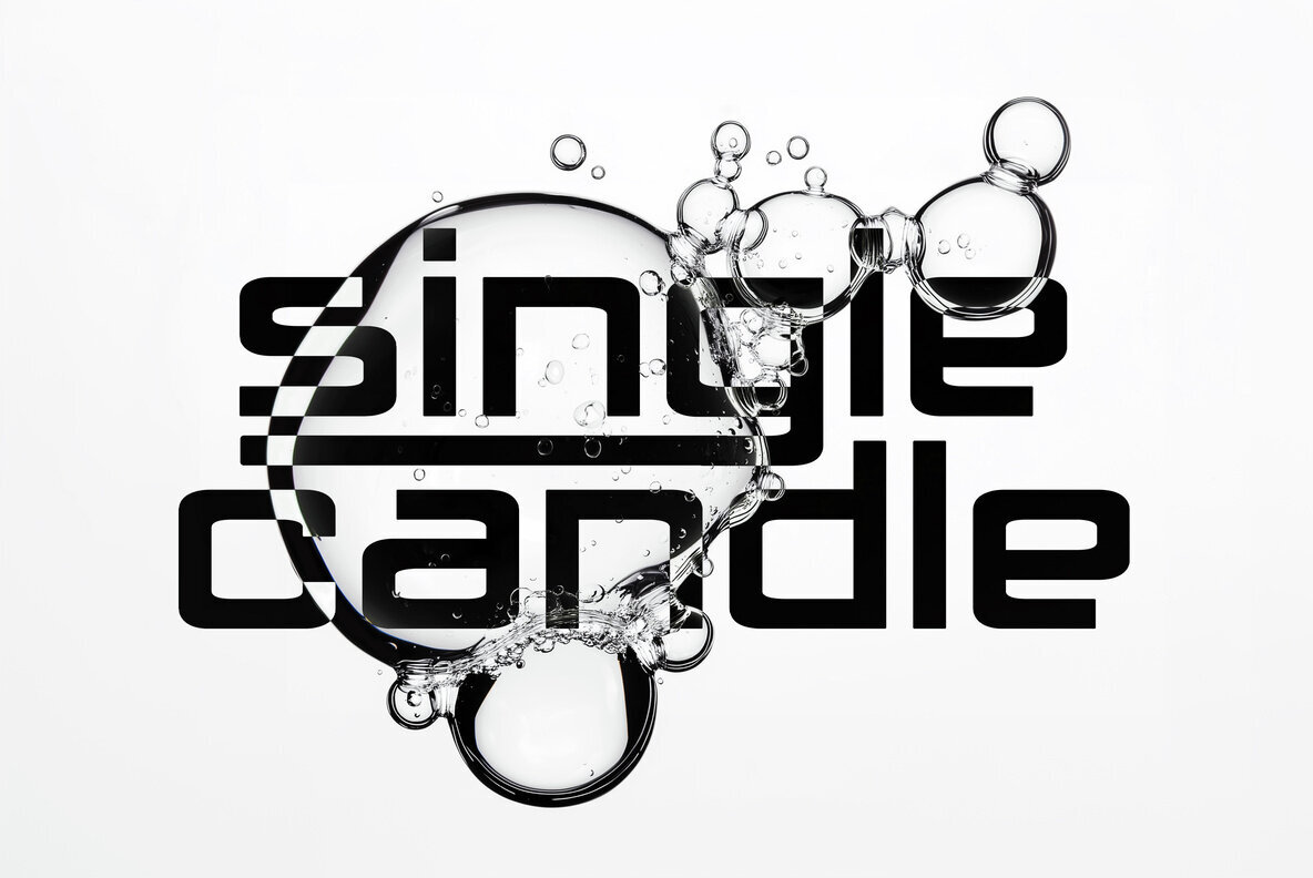 Macro Bubbles Text Effect 3