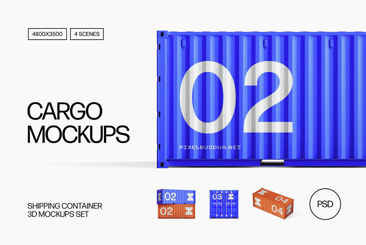 Shipping Container Mockups 1