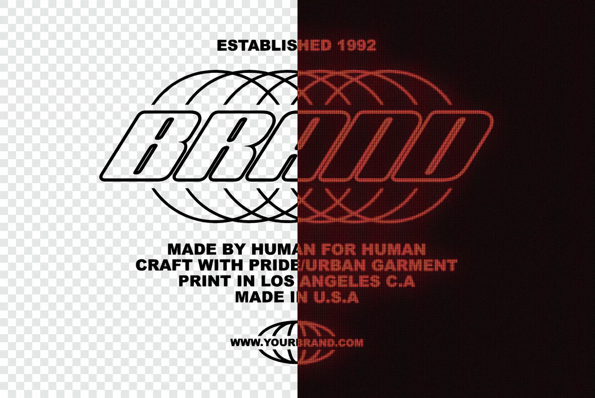 CRT Monitor Text and Logo Effect 2