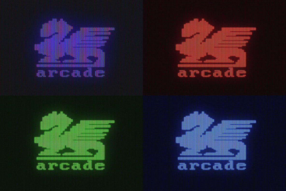 CRT Monitor Text and Logo Effect 4