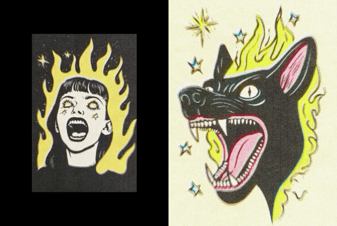 Retro Screen Print Effect 6