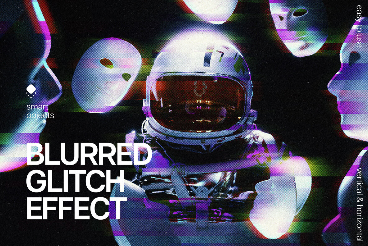 Blurred Glitch Photo Effect 1