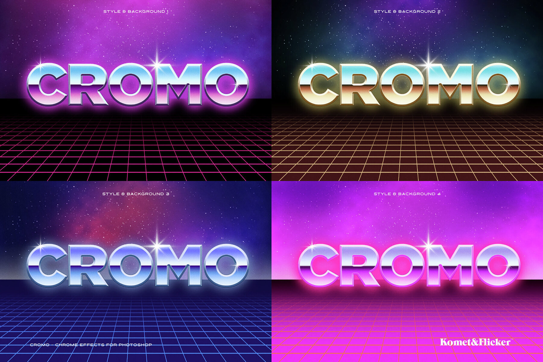 Cromo Chrome Type Style for Photoshop 2