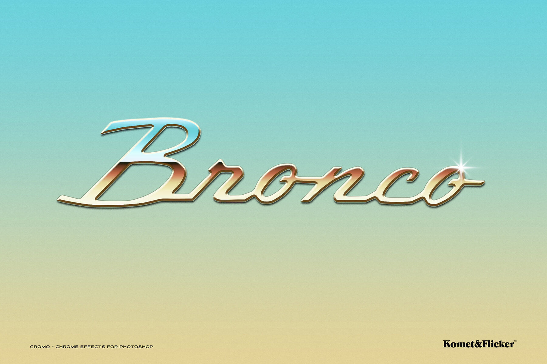 Cromo Chrome Type Style for Photoshop 4
