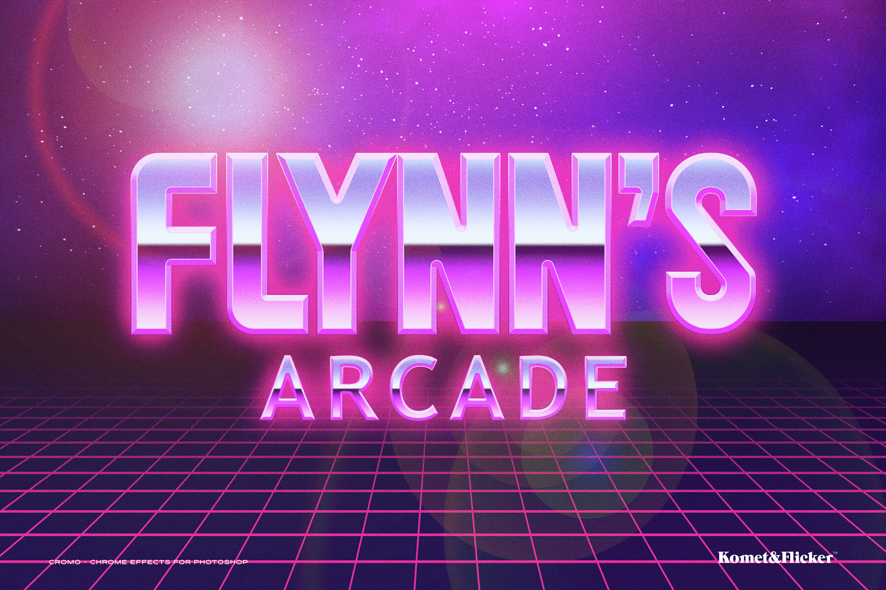 Cromo Chrome Type Style for Photoshop 6