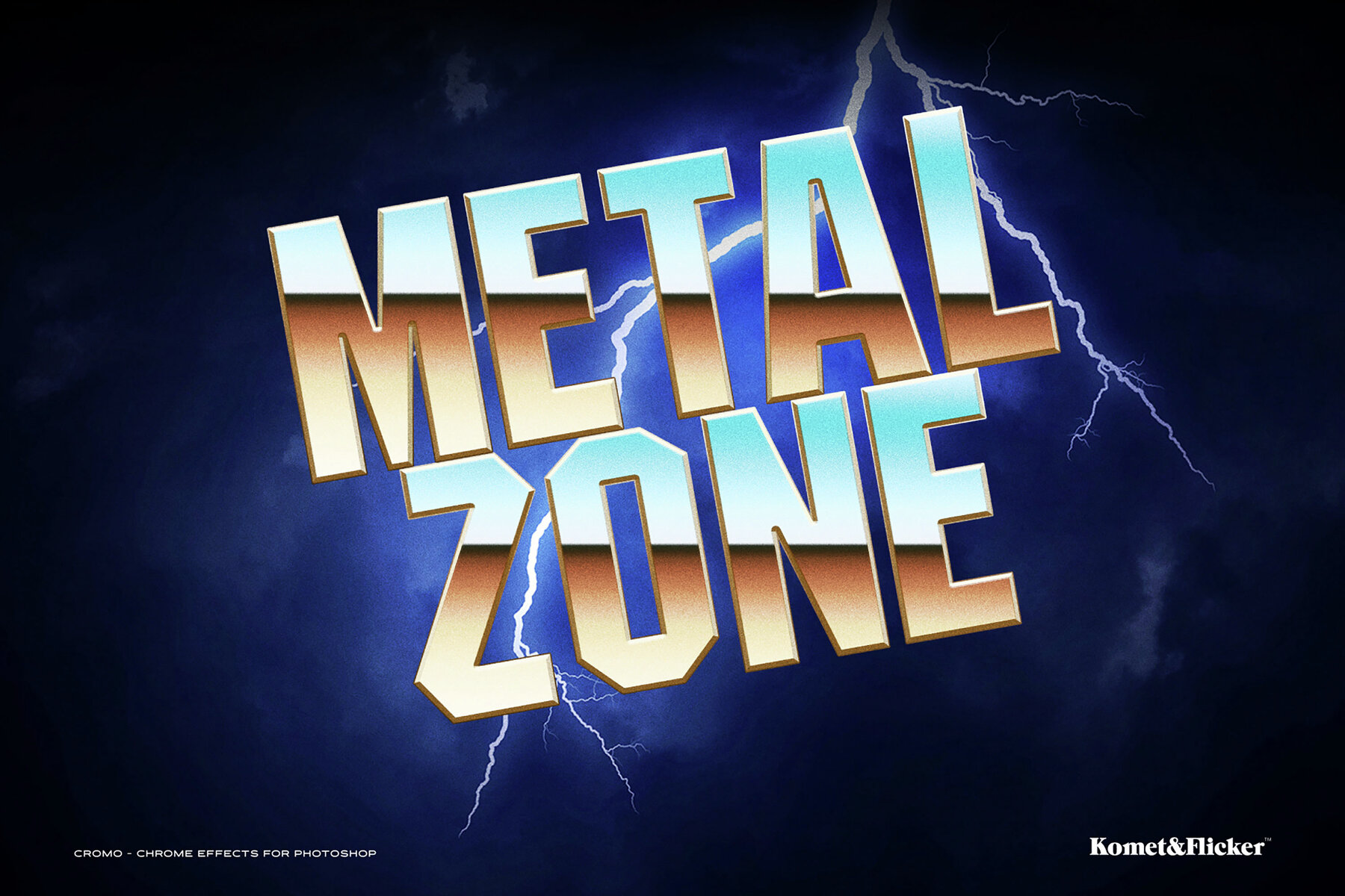 Cromo Chrome Type Style for Photoshop 9