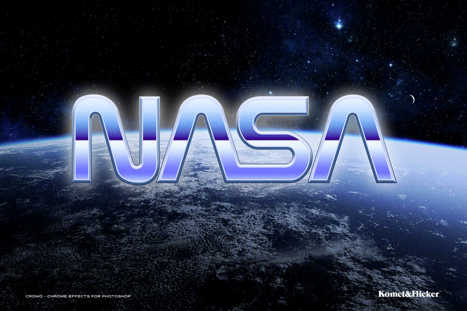 Cromo Chrome Type Style for Photoshop 11