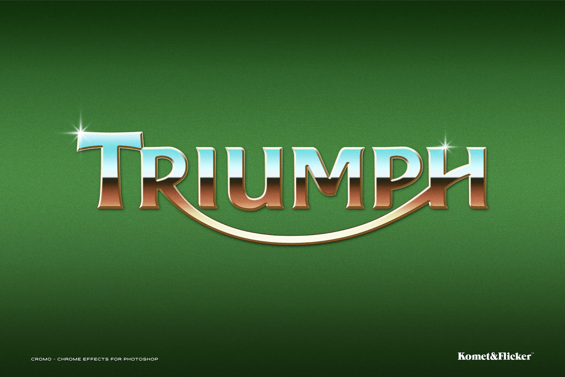 Cromo Chrome Type Style for Photoshop 12