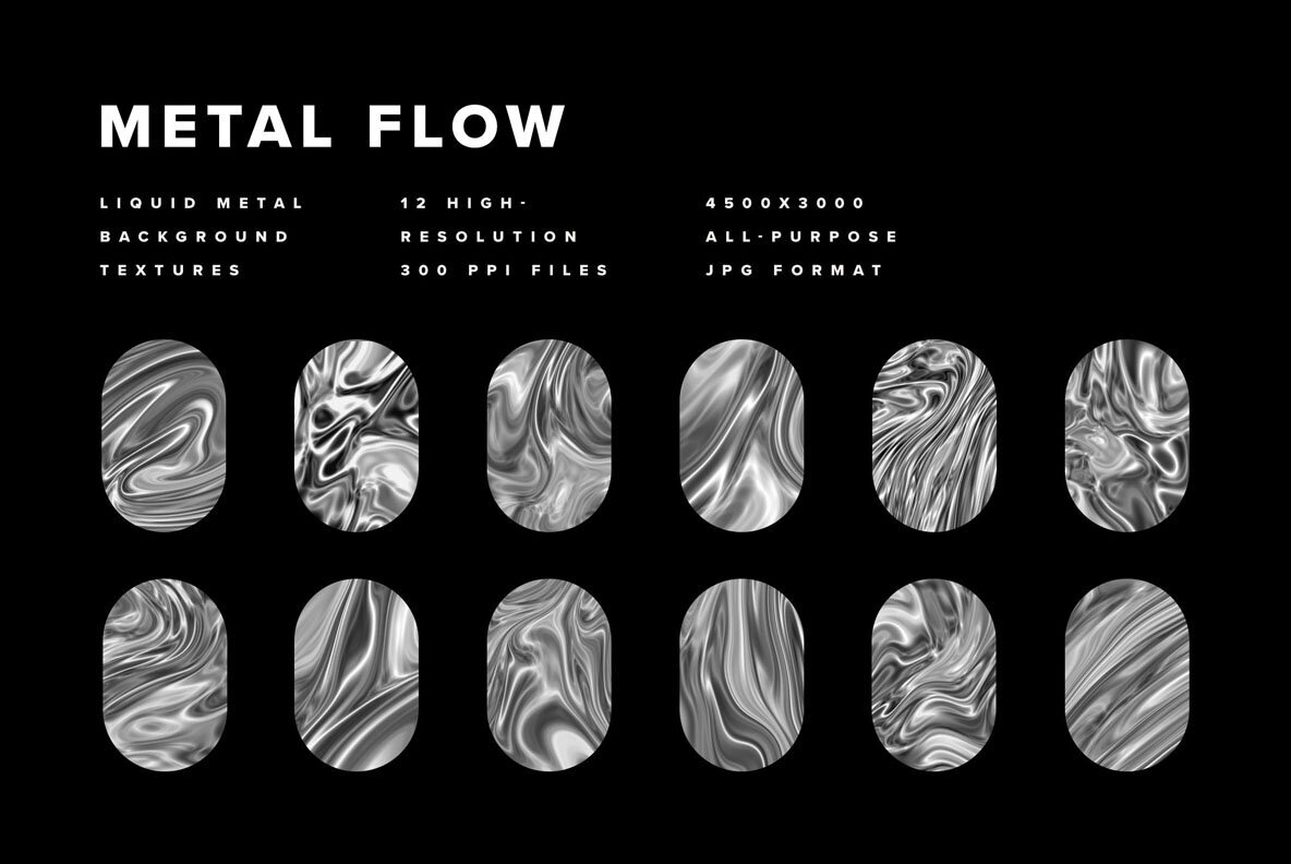 Metal Flow   Liquid Metal Background Textures 3