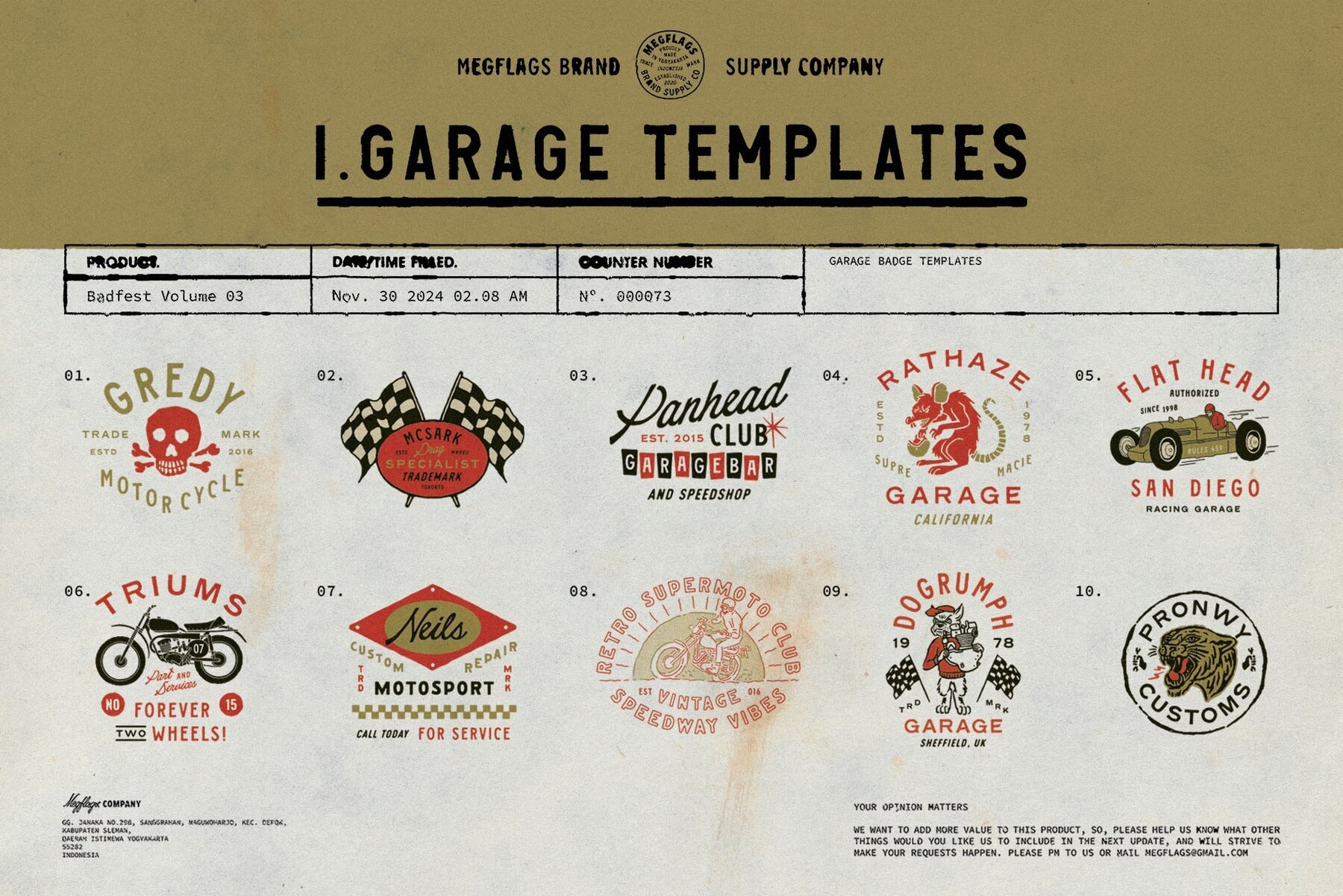 Badfest Vol 03 100 Logo Template 3