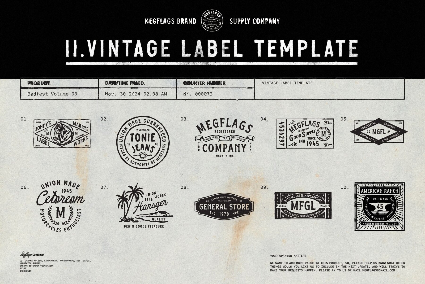 Badfest Vol 03 100 Logo Template 4