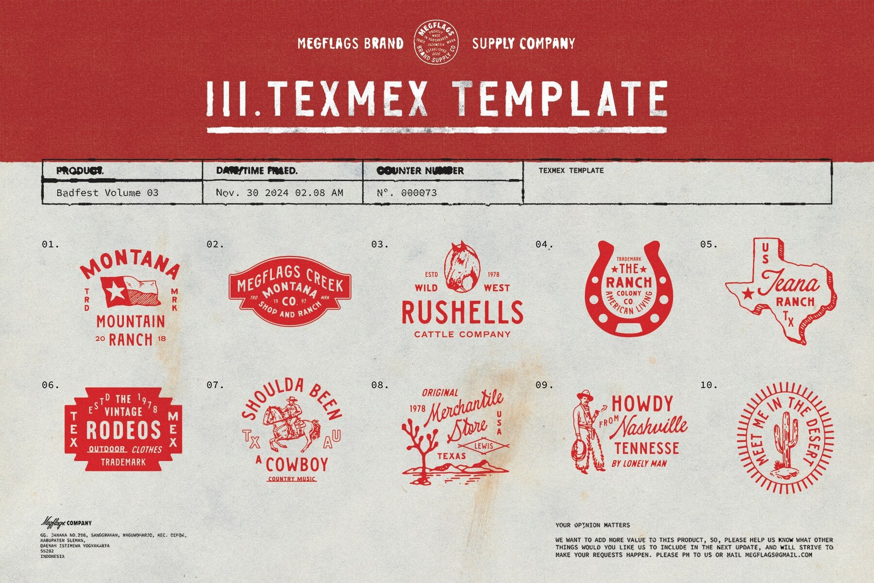 Badfest Vol 03 100 Logo Template 5