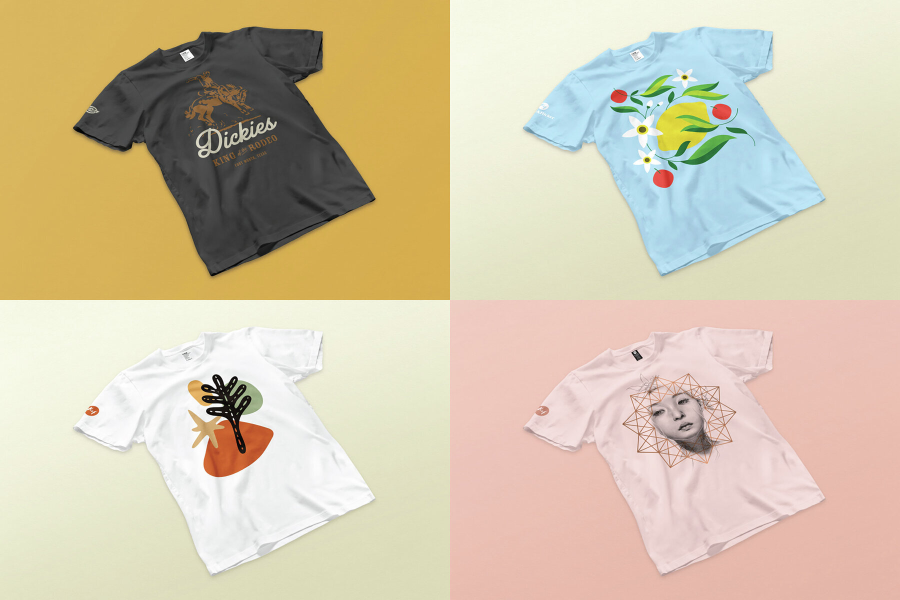 Angled T shirt Mockups for Photoshop 3