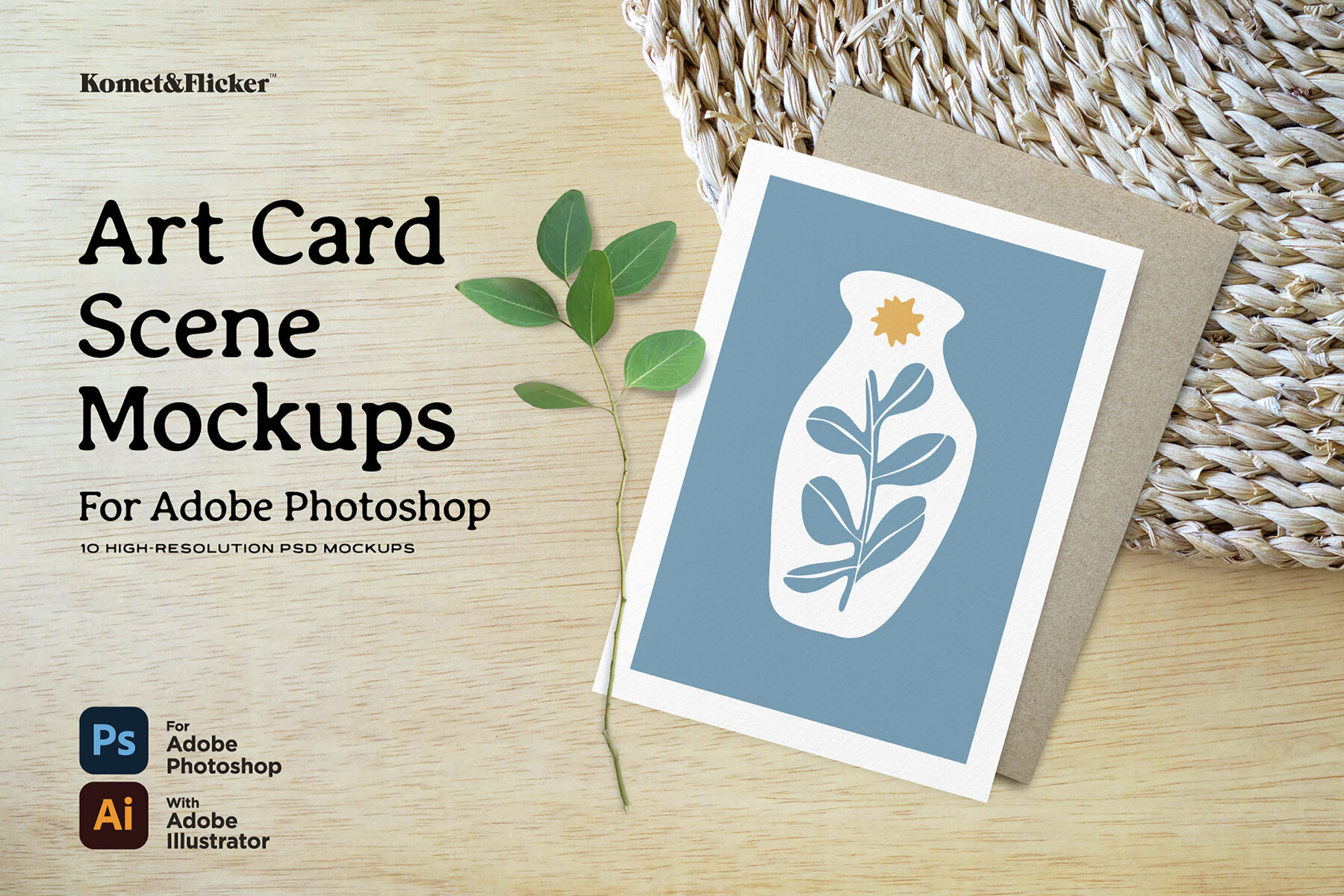 Art Card Scene Mockups for Photoshop 1