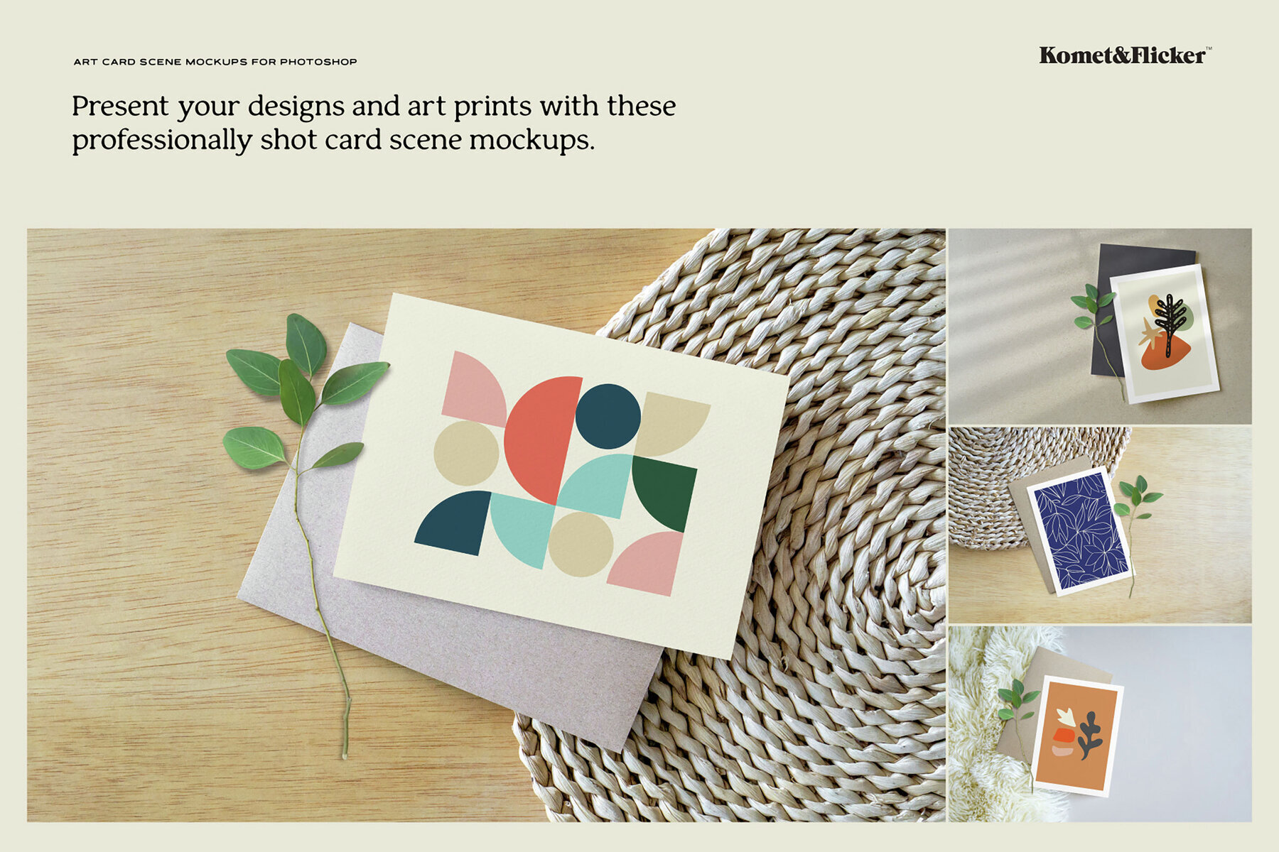 Art Card Scene Mockups for Photoshop 2