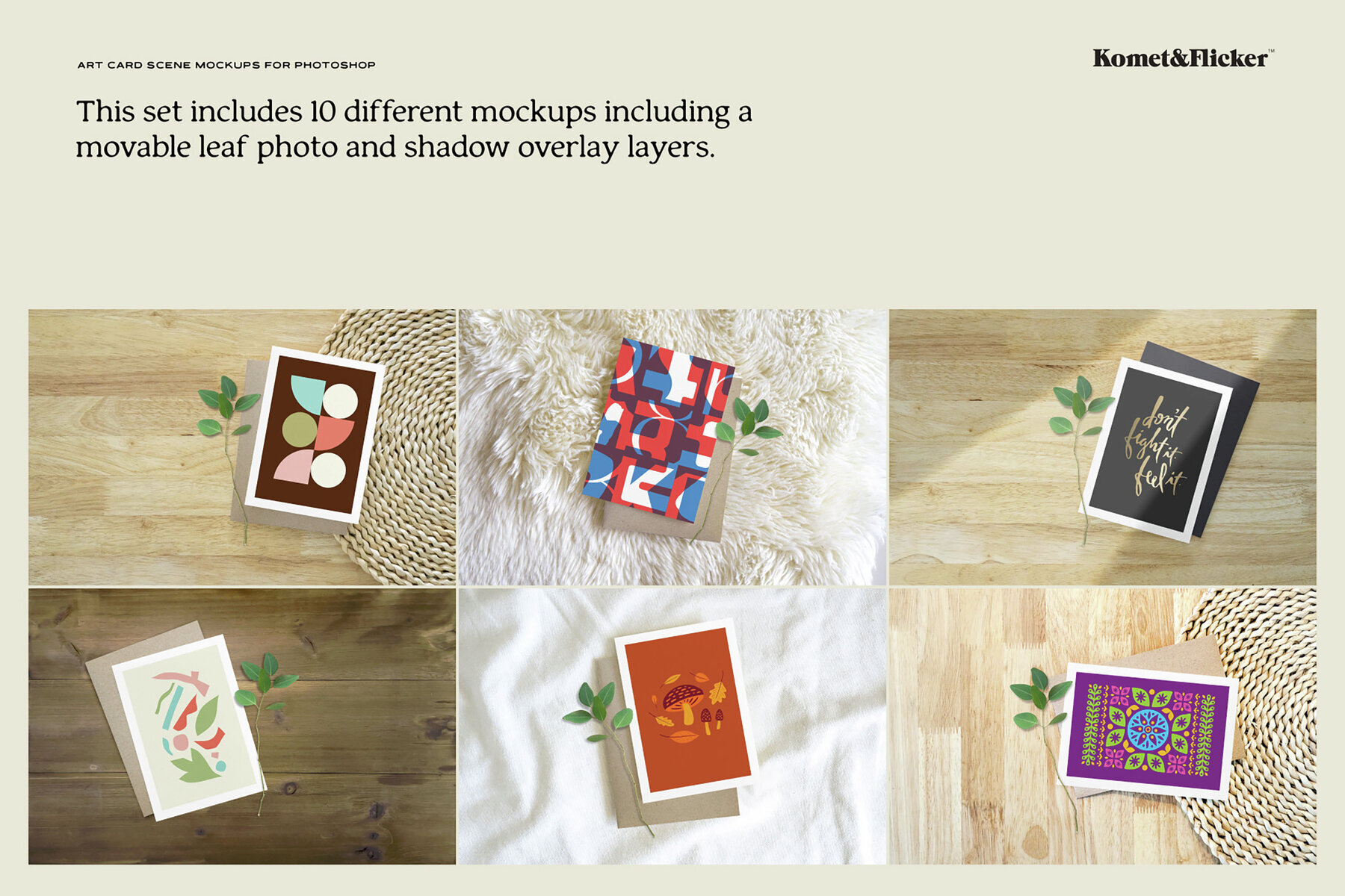 Art Card Scene Mockups for Photoshop 3