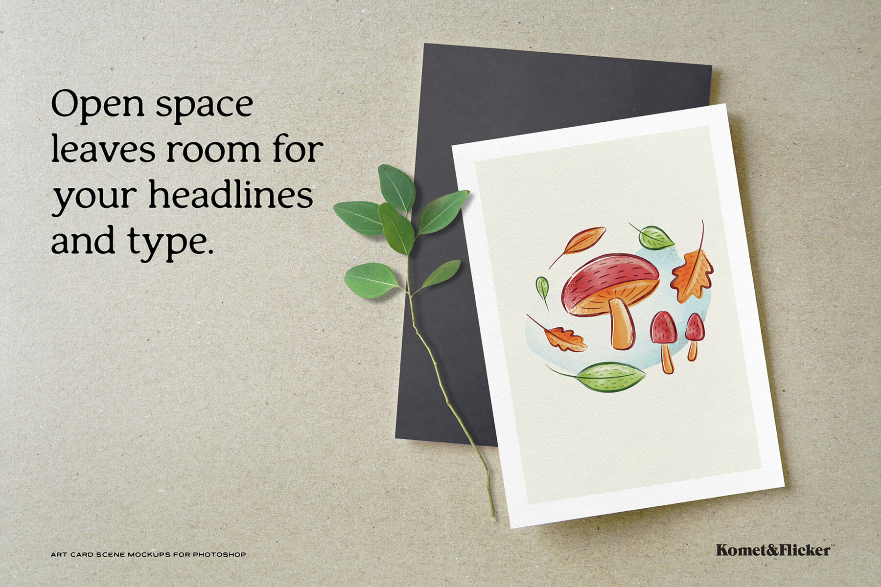 Art Card Scene Mockups for Photoshop 6