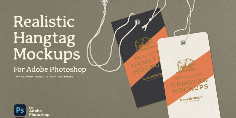 Hangtag Mockups for Photoshop