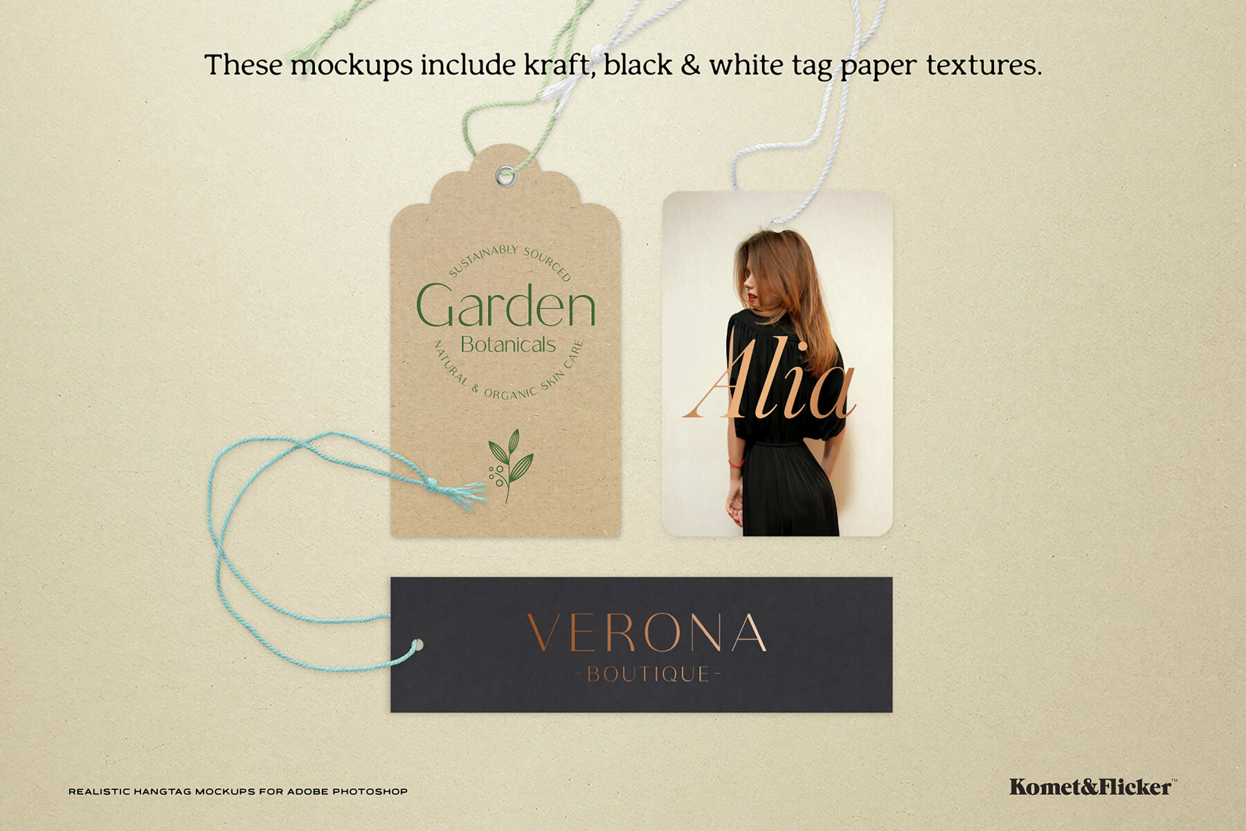 Hangtag Mockups for Photoshop 7