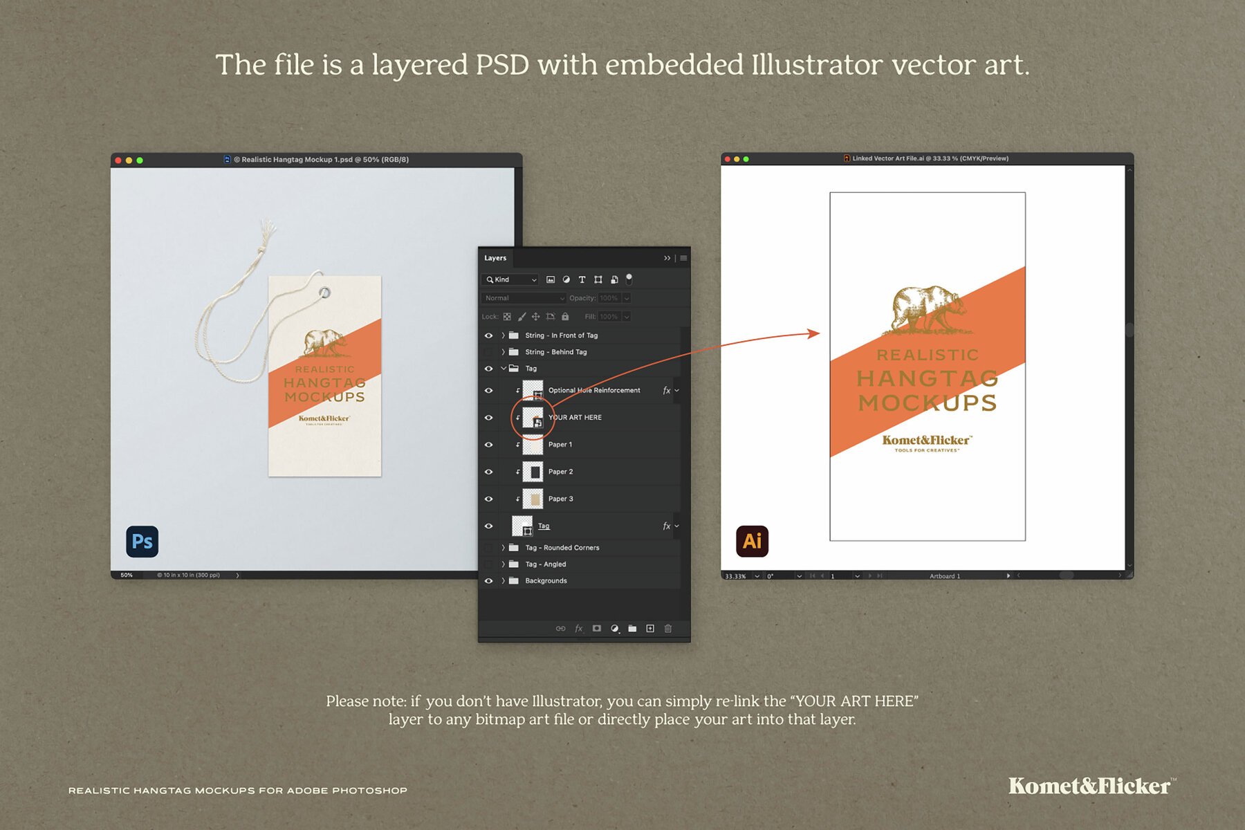 Hangtag Mockups for Photoshop 10