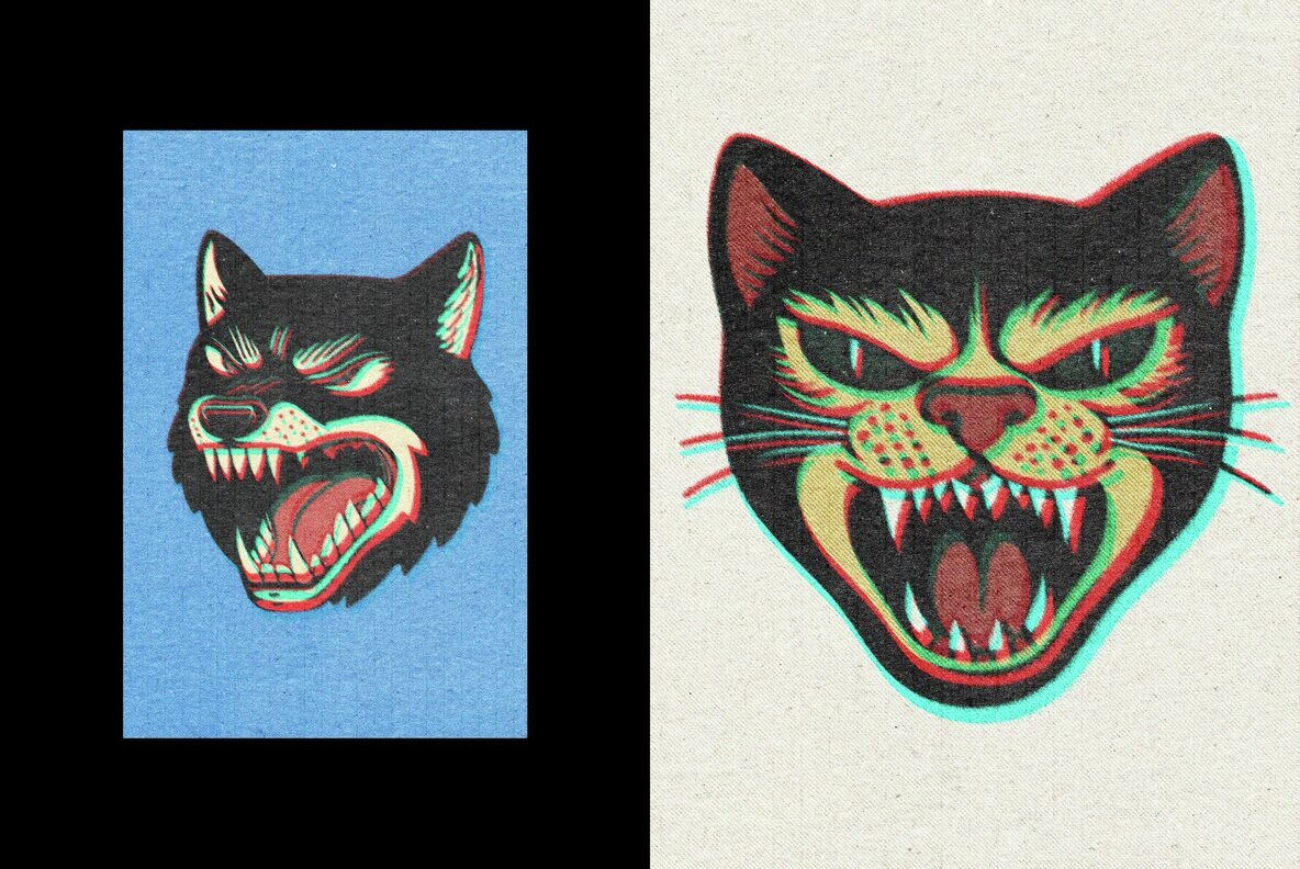 Vintage Screen Printing Design Effect 6