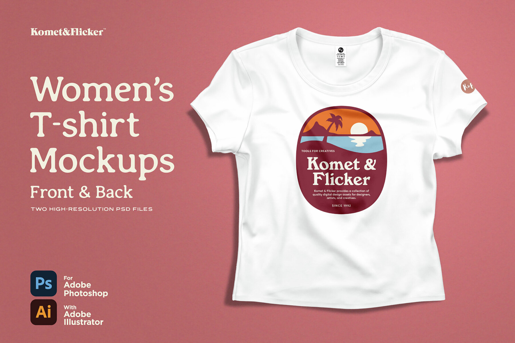 Womens Cropped T shirt Mockups for Photoshop 1