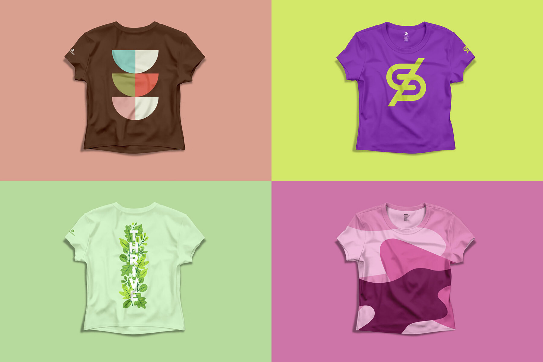 Womens Cropped T shirt Mockups for Photoshop 3