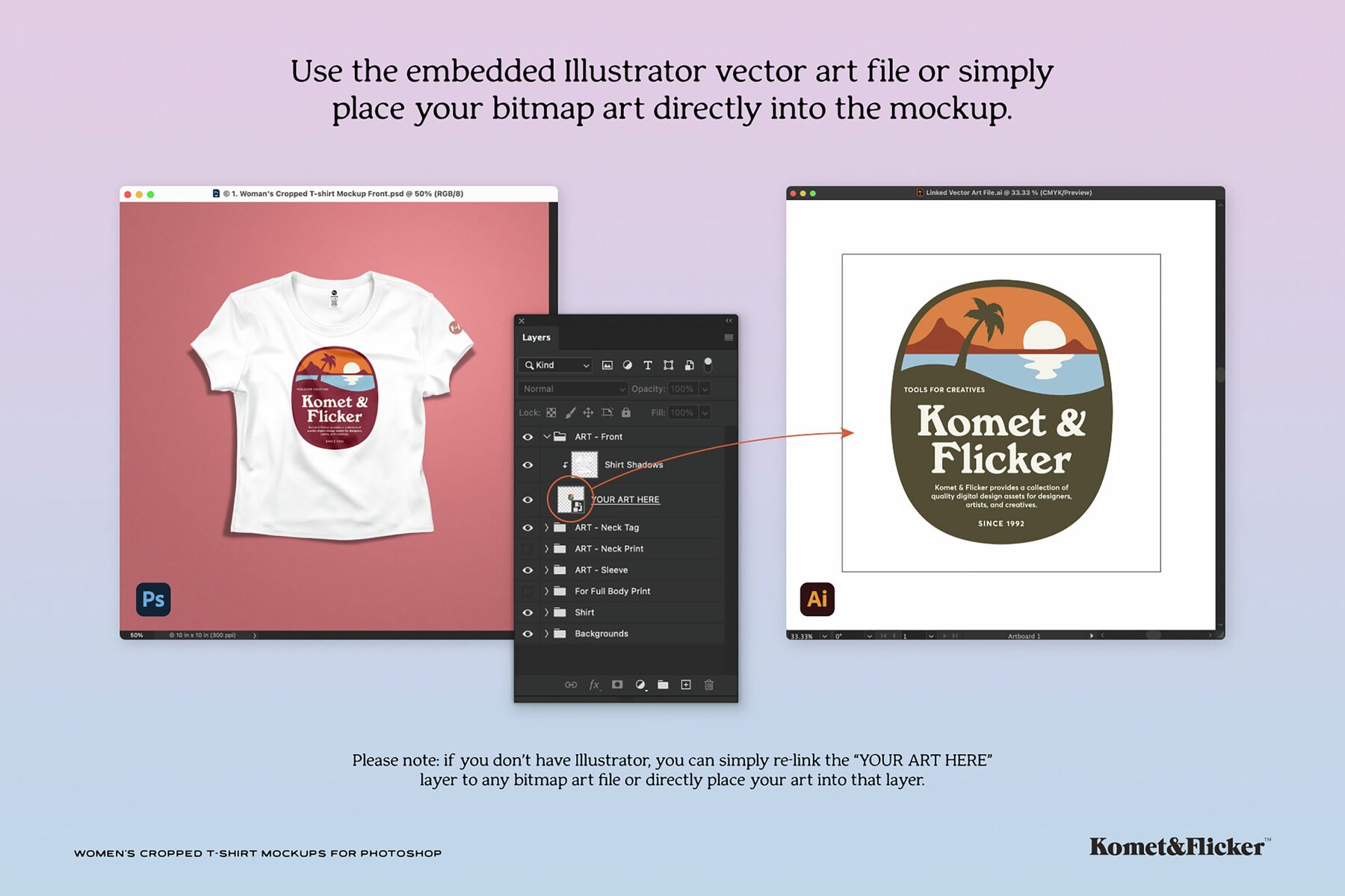 Womens Cropped T shirt Mockups for Photoshop 8