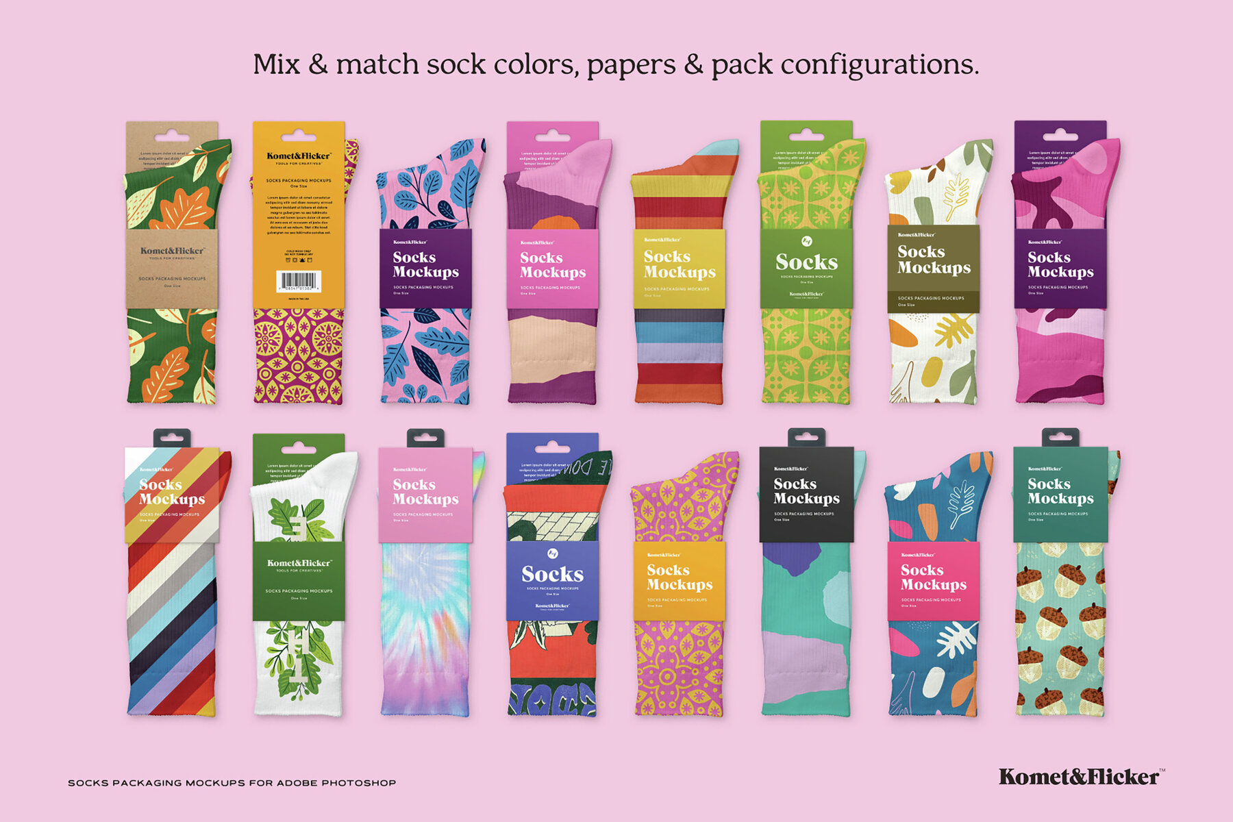 Socks Packaging Mockups for Photoshop 4
