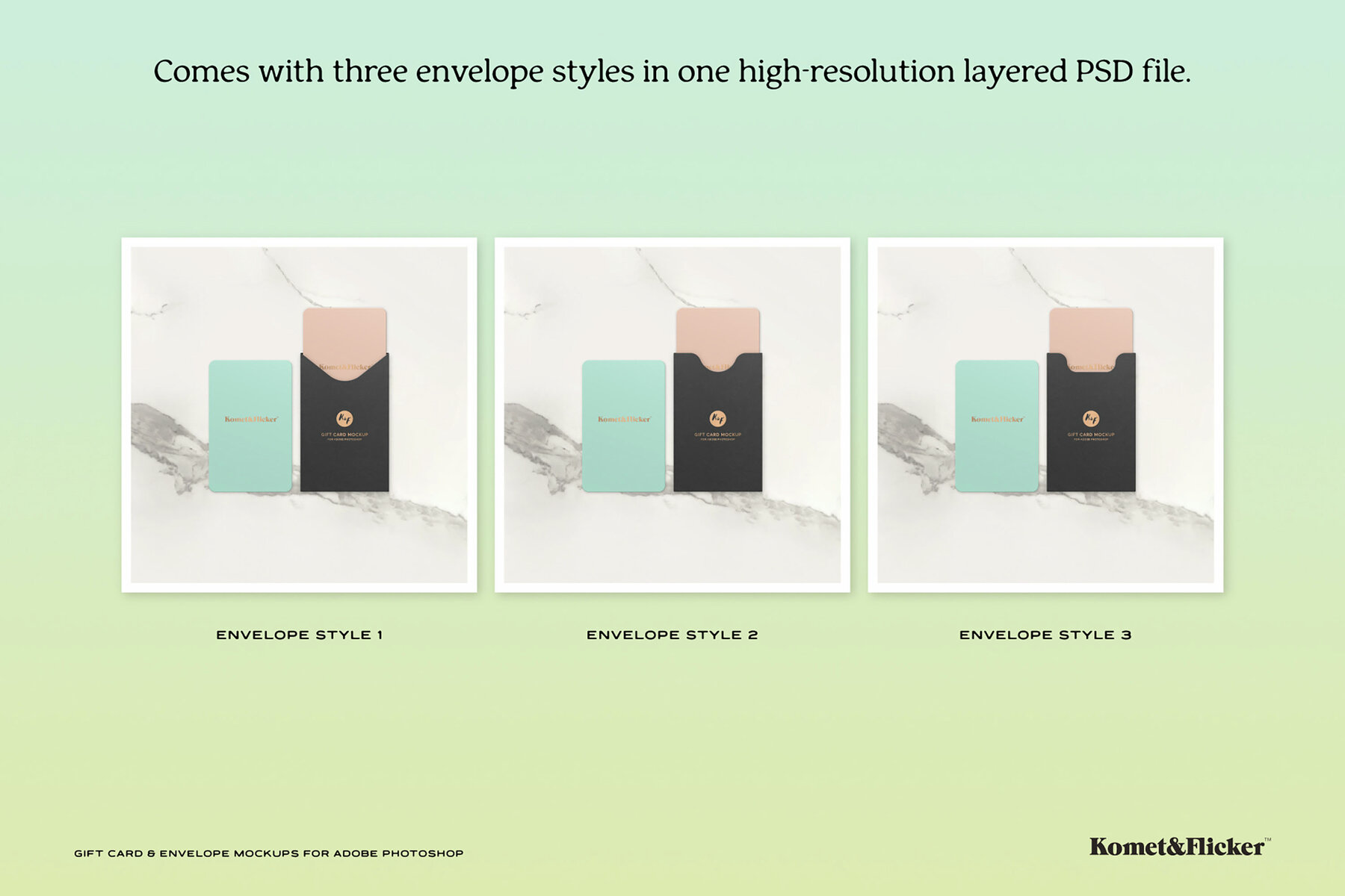 Gift Card   Envelope Mockups for Photoshop 4