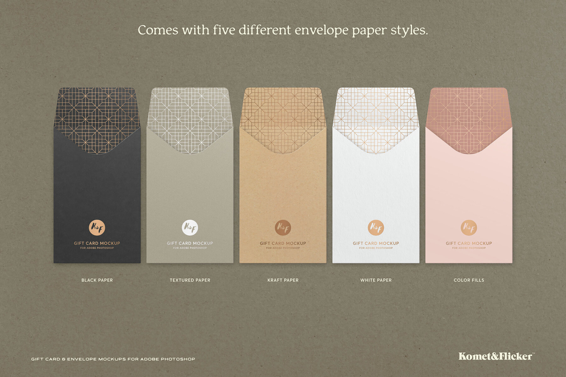 Gift Card   Envelope Mockups for Photoshop 11