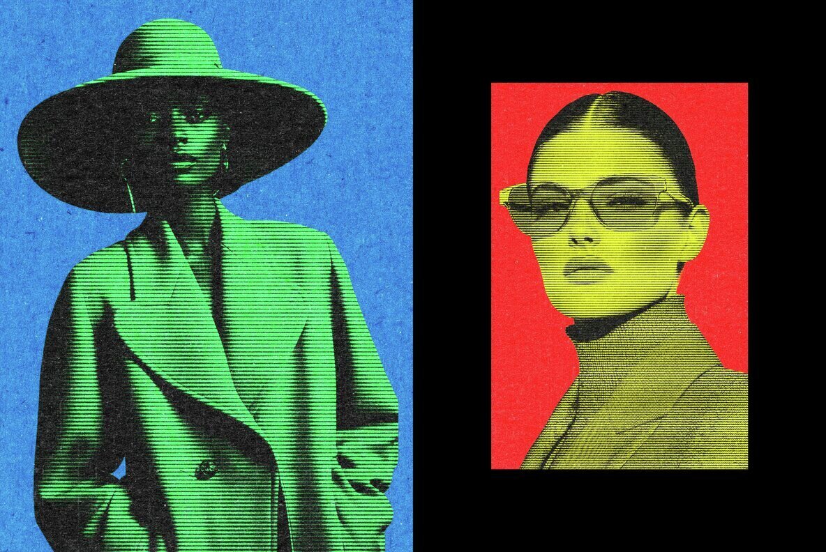 Grainy Halftone Effect 2