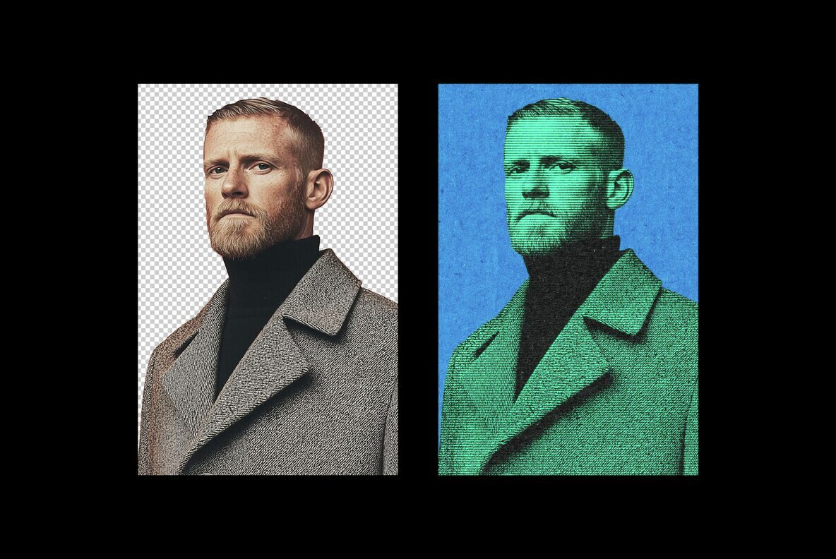 Grainy Halftone Effect 4