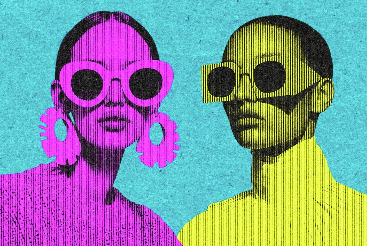 Grainy Halftone Effect 8