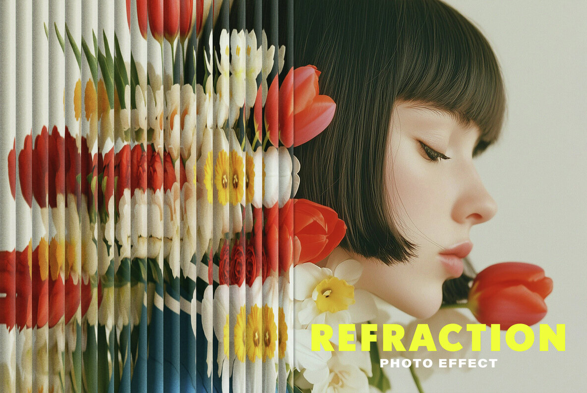 Refracted Glass Photo Effect 1