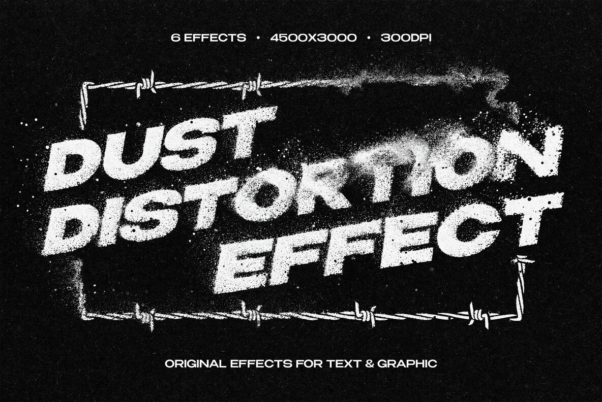 Dust Distortion Text and Logo Effect 1