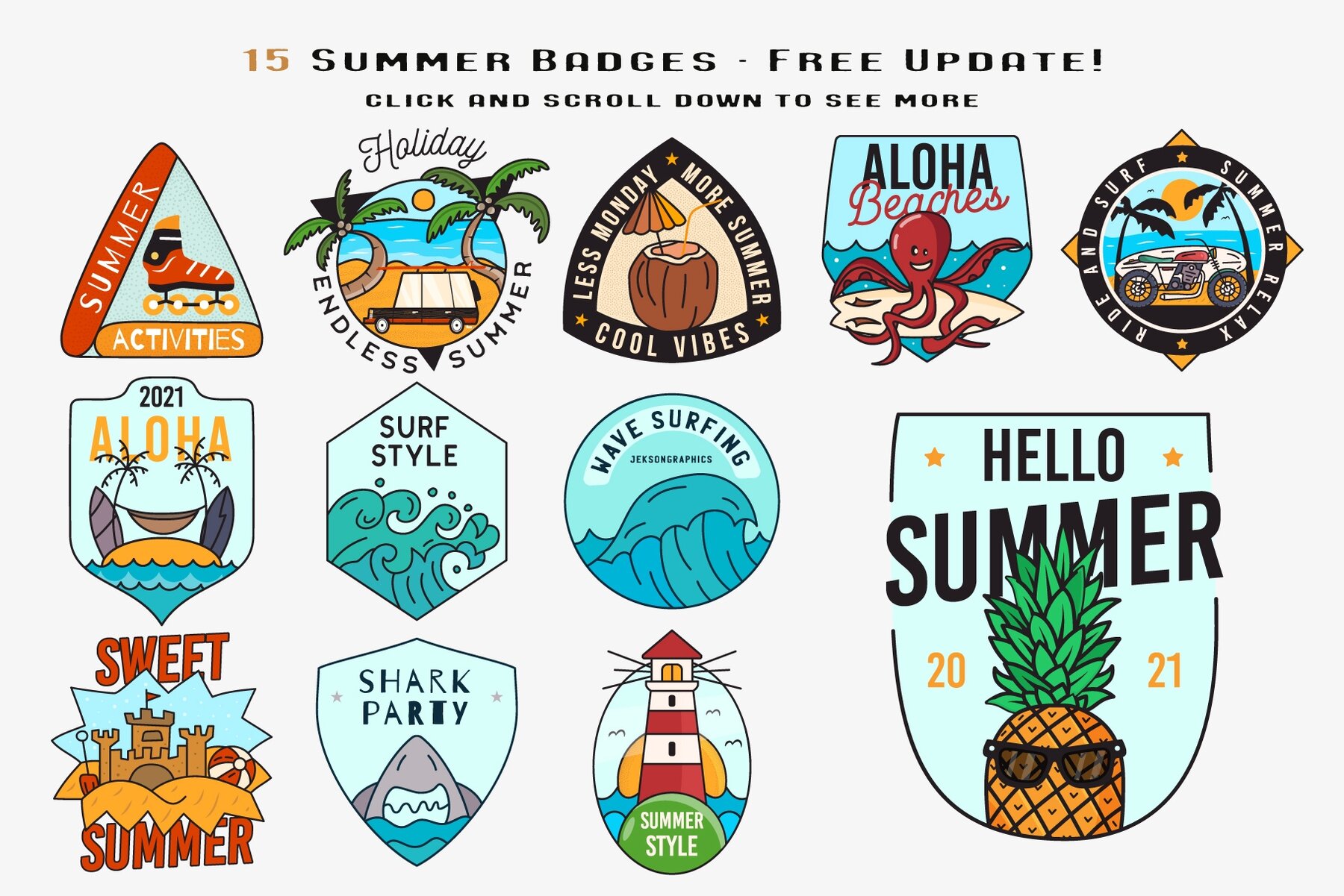 Simple Camp Scenes Logo Creation Kit 5