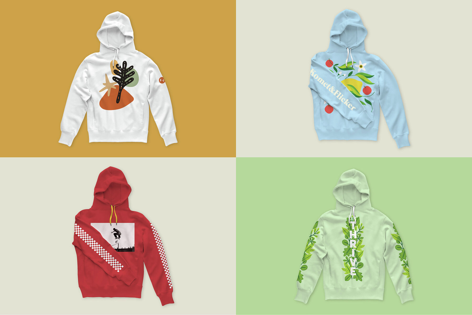 Pullover Hoodie Mockups for Illustrator 5