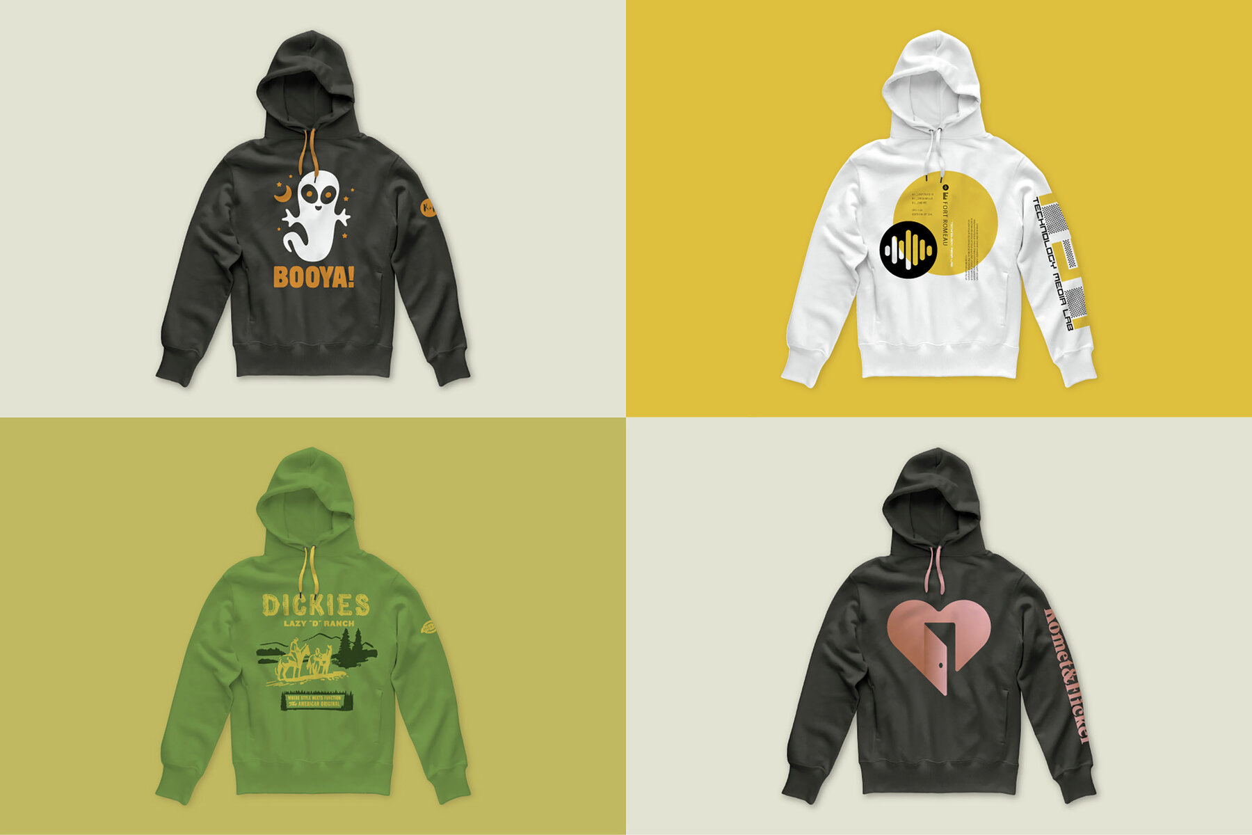 Pullover Hoodie Mockups for Illustrator 7