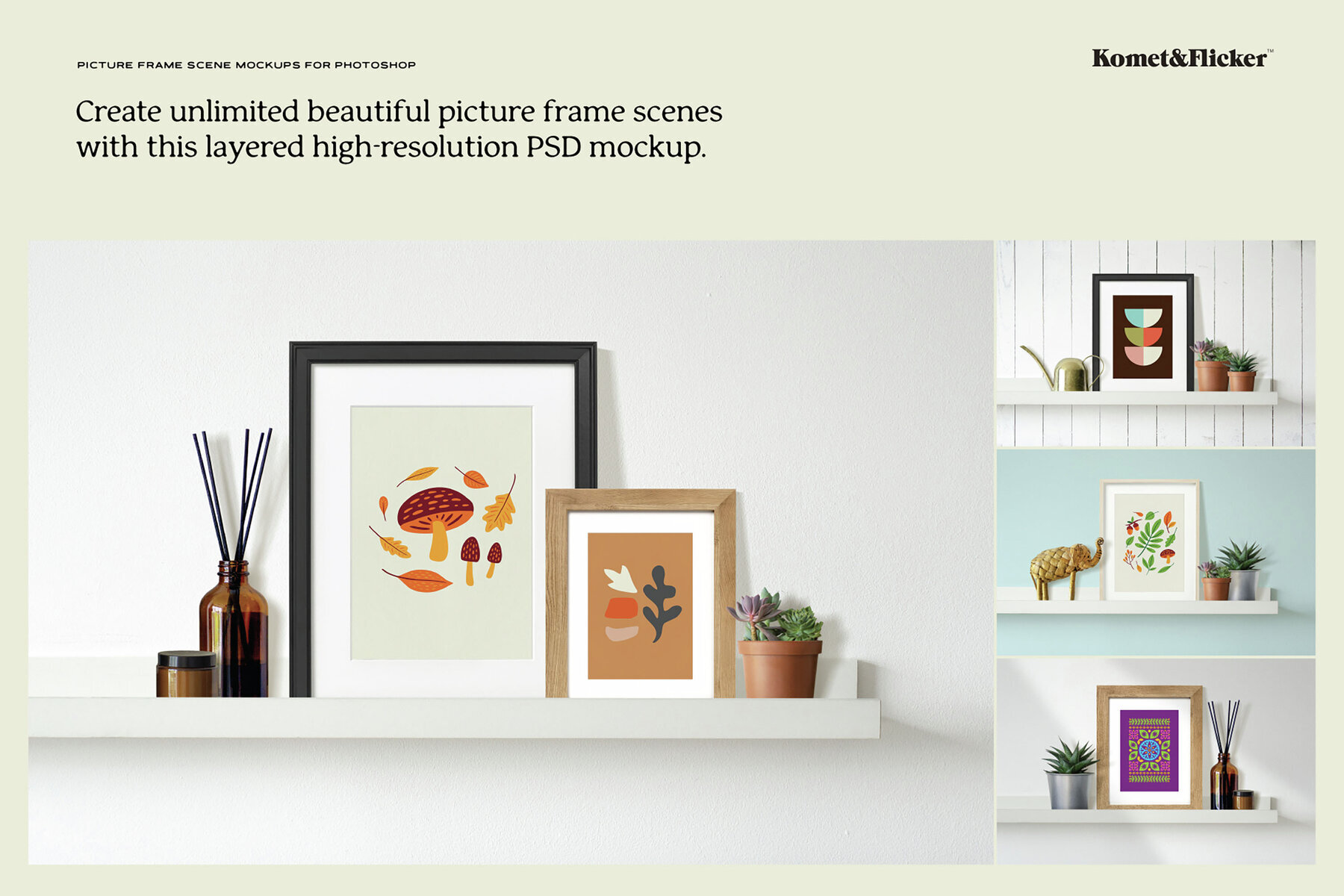 Picture Frame Scene Maker Mockup for Photoshop 2