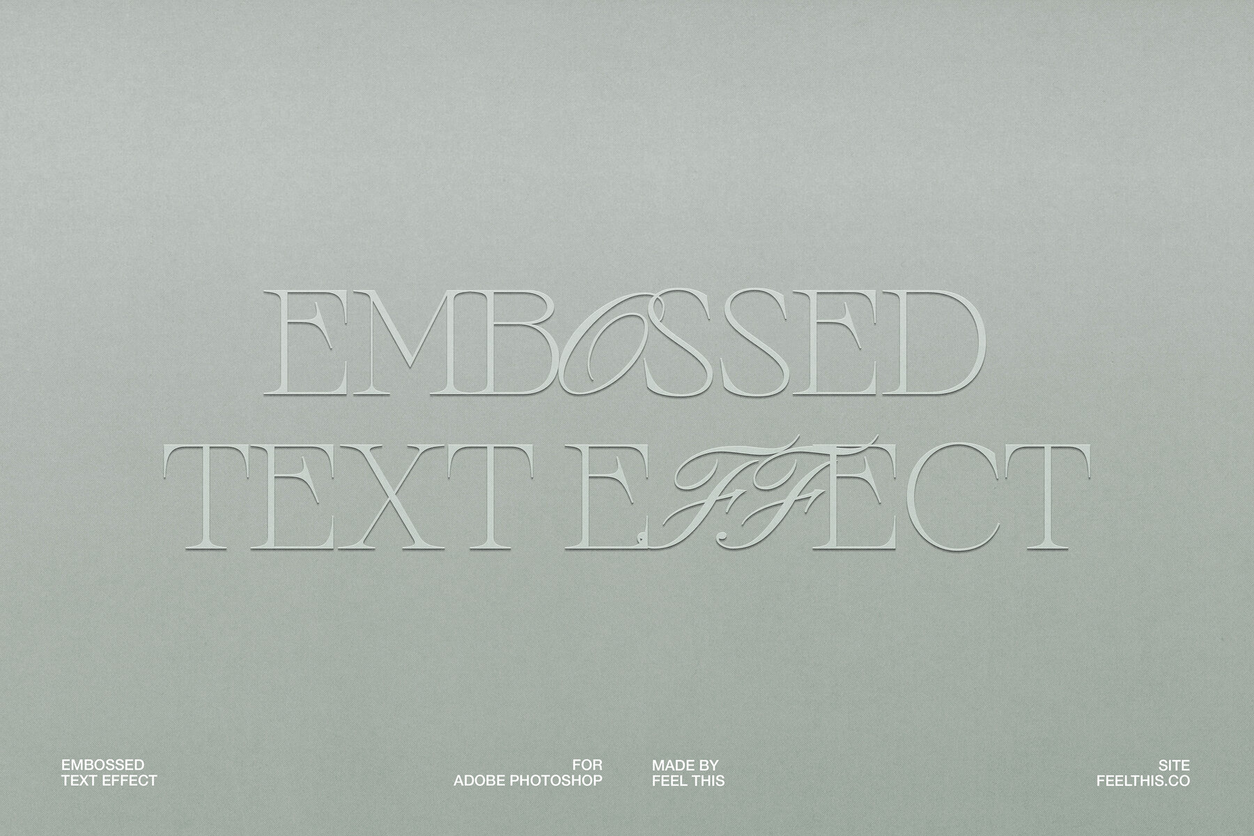 Embossed Paper Text Effect Mockup 1