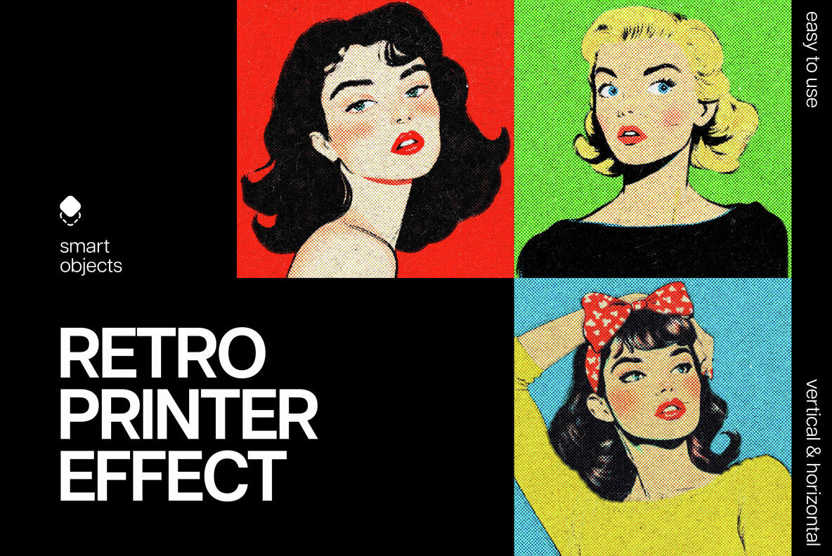 Retro Printer Design Effect 1