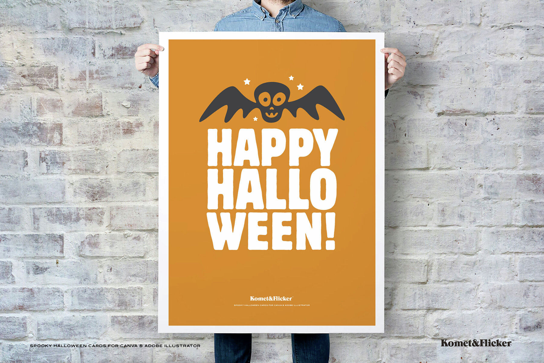 Spooky Halloween Cards for Canva and Illustrator 7