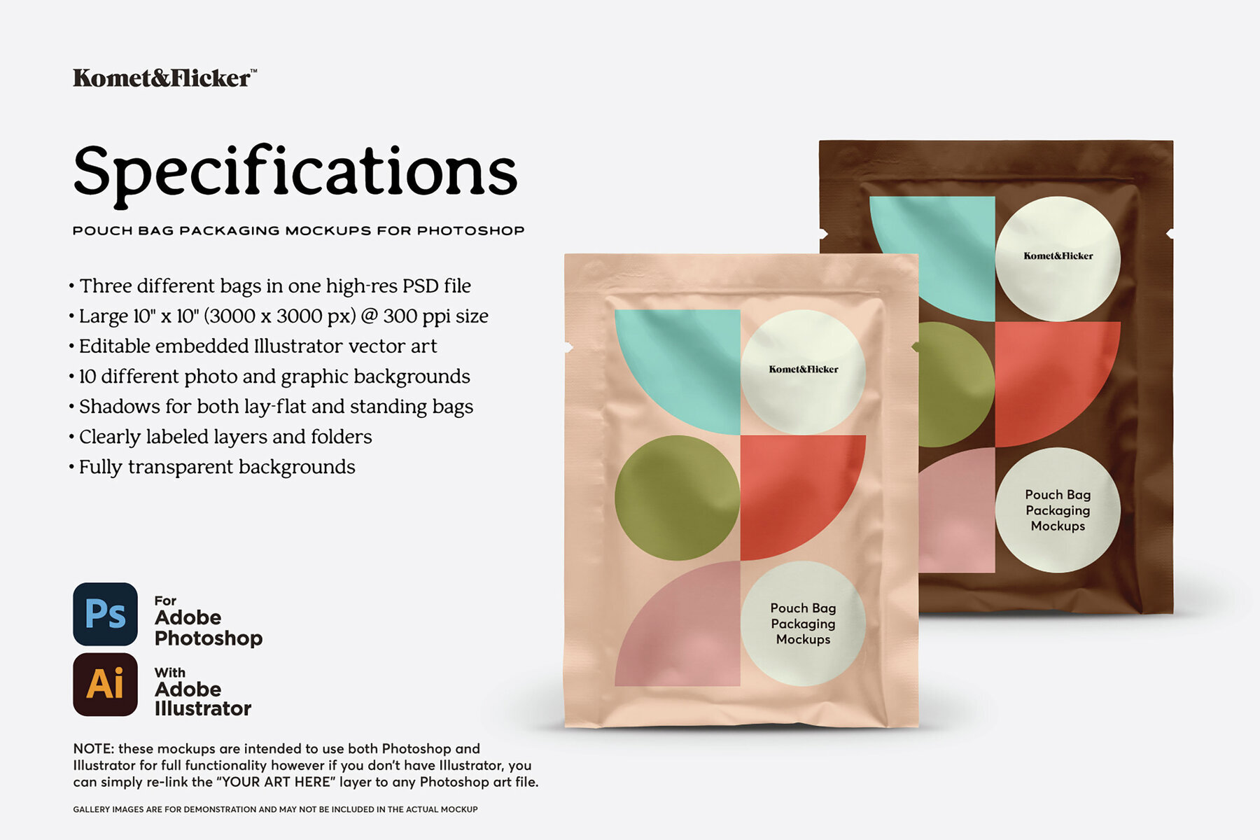 Pouch Bag Packaging Mockups for Photoshop 3